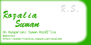 rozalia suman business card